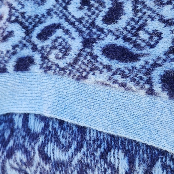 Collection International 100% Shetland Wool Jacket Cardigan Scandi Sz L - Picture 5 of 14